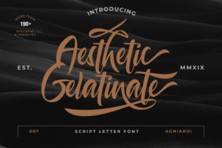 Aesthetic Gelatinate: A Modern Handwritten Typeface for Editorial Design