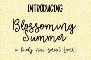 Blossoming Summer Typeface Review for Social Campaigns