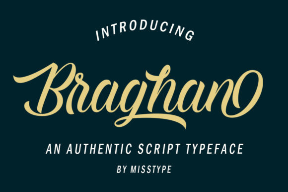 Braghan: The Script Typeface for Elevated Brand Identity