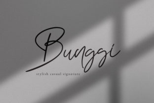 Bunggi Signature: A Modern Script for Editorial Design