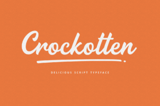 Crockotten: A Flexible Script Font for Engaging Campaign Visuals