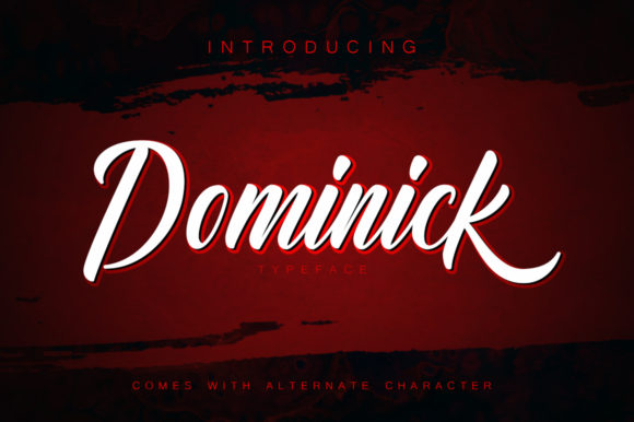 Dominick: A Bold Handwritten Typeface for Modern Brand Identity