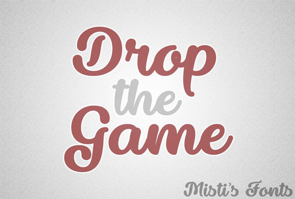 Drop the Game: The Bold Typeface for Handmade Brands