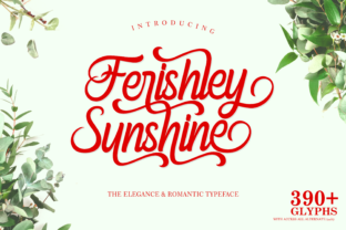 Ferishley Sunshine: Elevate Your Brand With Romantic Script Typography
