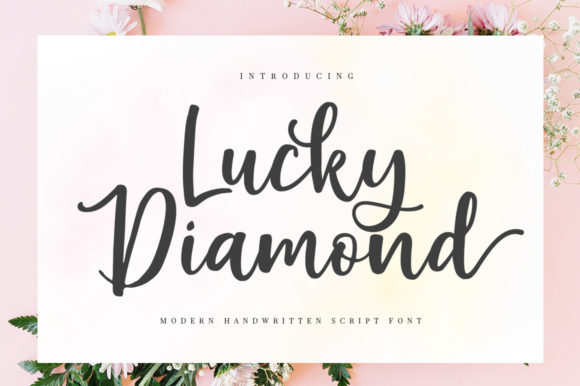 Lucky Diamond: A Handwritten Typeface for Beautiful Web Designs