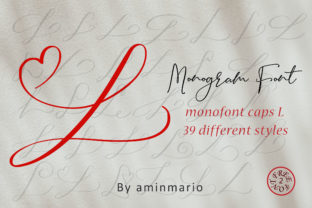Monogram L Monofont Caps L: The Perfect Handwritten Typeface for Crafters