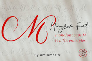 Monogram M Monofont Caps M: A Handwritten Typeface for Editorial Design