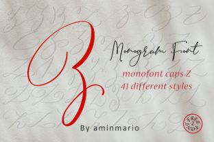 Monogram Z Monofont Caps Z: A Designer’s Take on Handwritten Branding