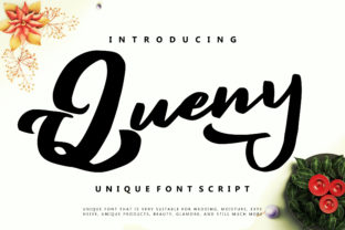 Queny Typeface Review: Bold Calligraphy for Strong Brand Identity
