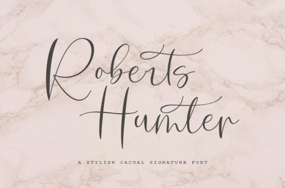 Roberts Hunter: The Perfect Handwritten Typeface for Your Craft Business