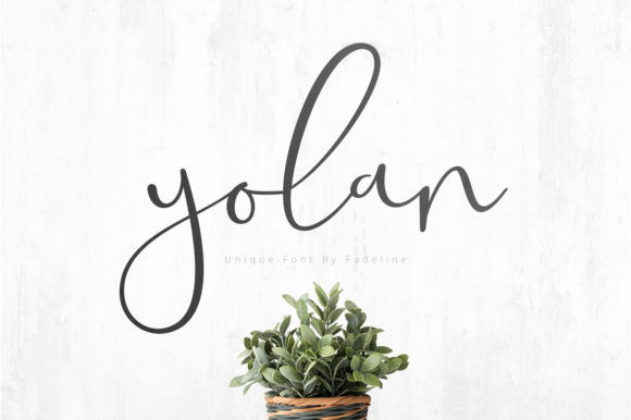 Yolan: The Organic Handwritten Font for Polished Brand Identity